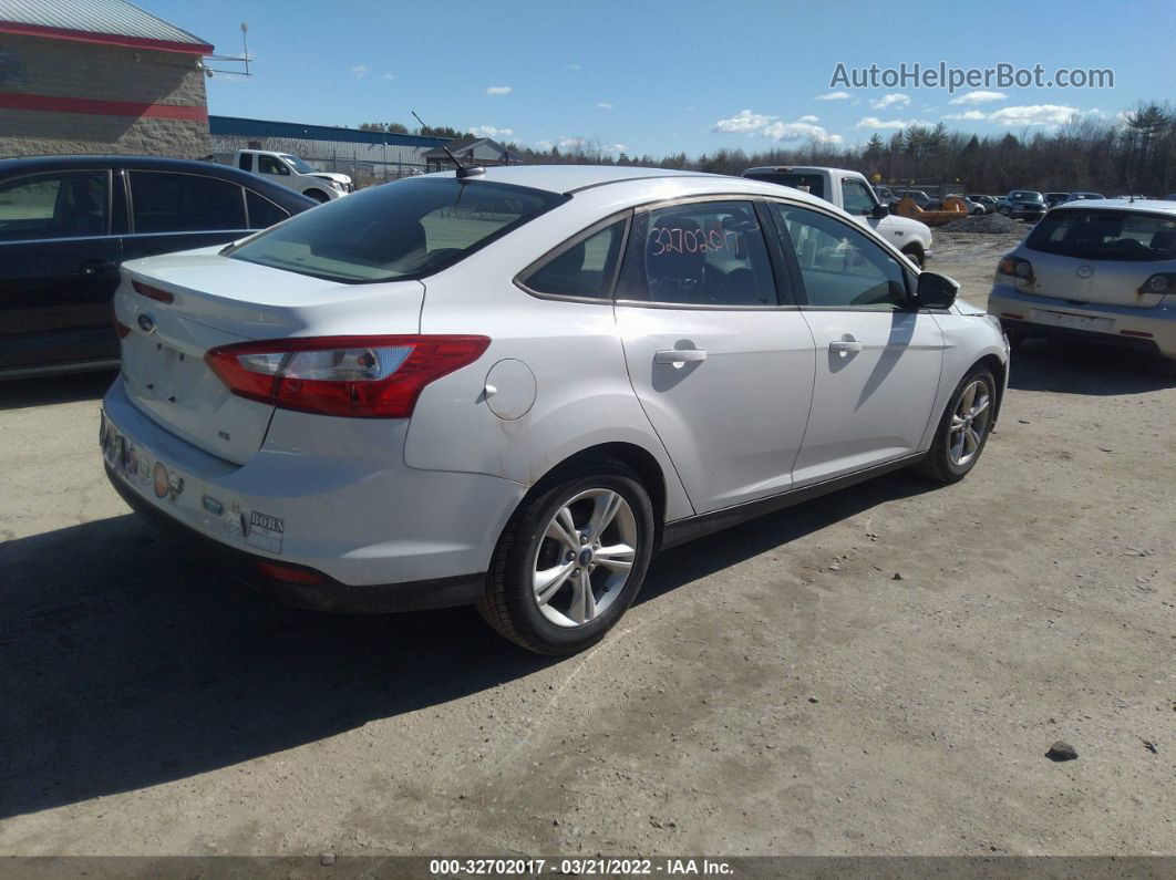 2013 Ford Focus Se White vin: 1FADP3F2XDL193159
