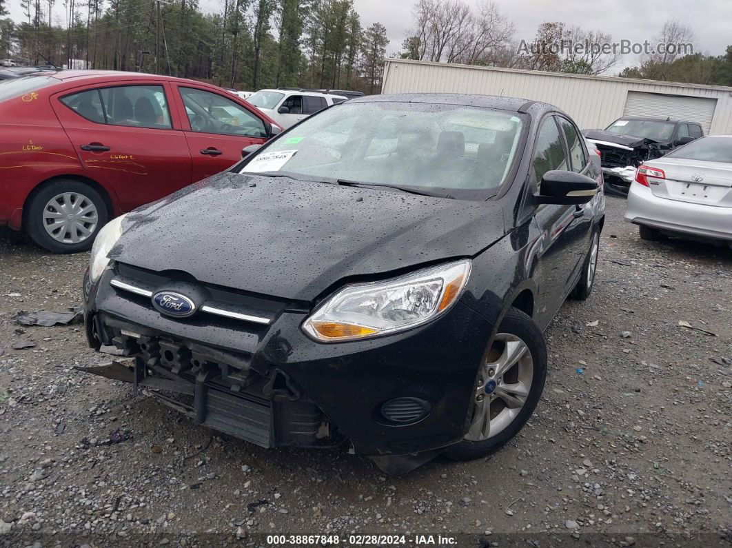 2013 Ford Focus Se Black vin: 1FADP3F2XDL207612