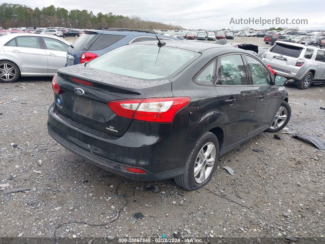 2013 Ford Focus Se Black vin: 1FADP3F2XDL207612