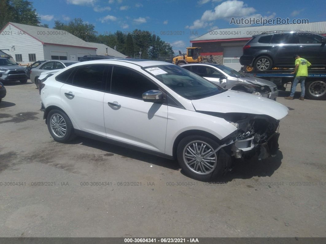2013 Ford Focus Se White vin: 1FADP3F2XDL217413