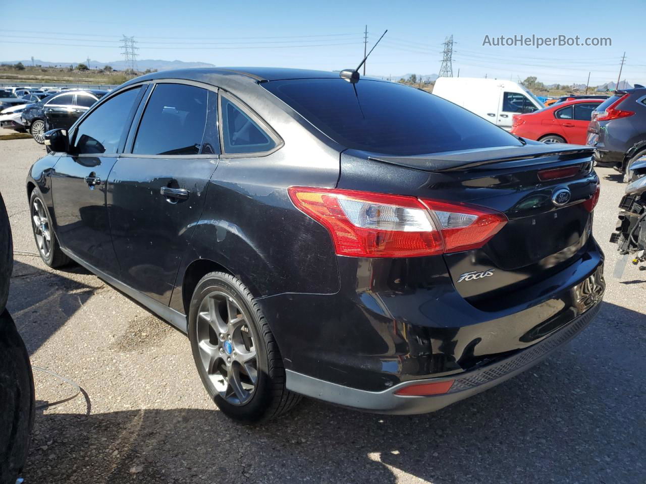 2013 Ford Focus Se Black vin: 1FADP3F2XDL227679