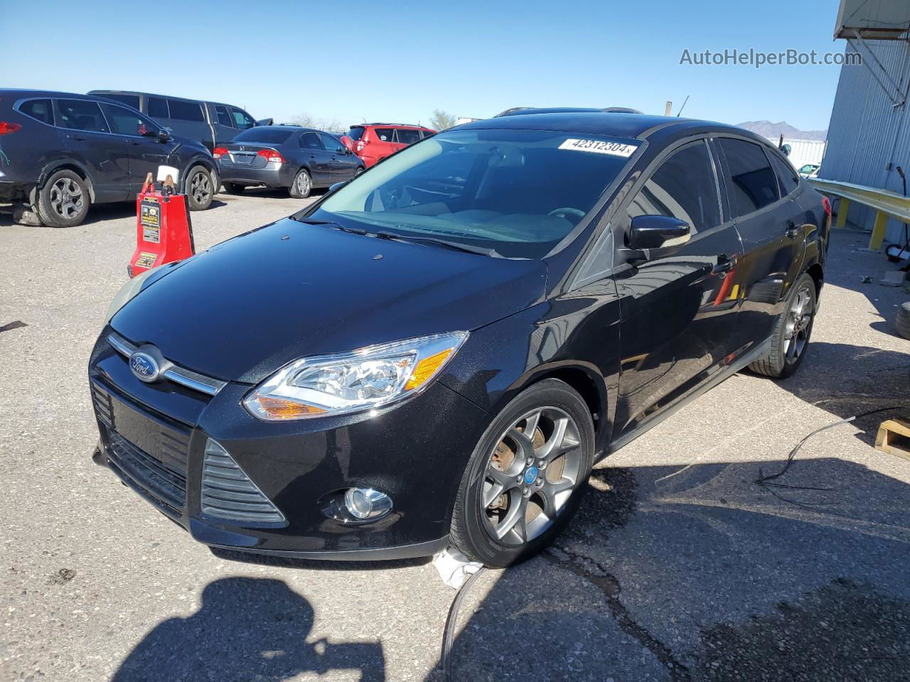 2013 Ford Focus Se Black vin: 1FADP3F2XDL227679