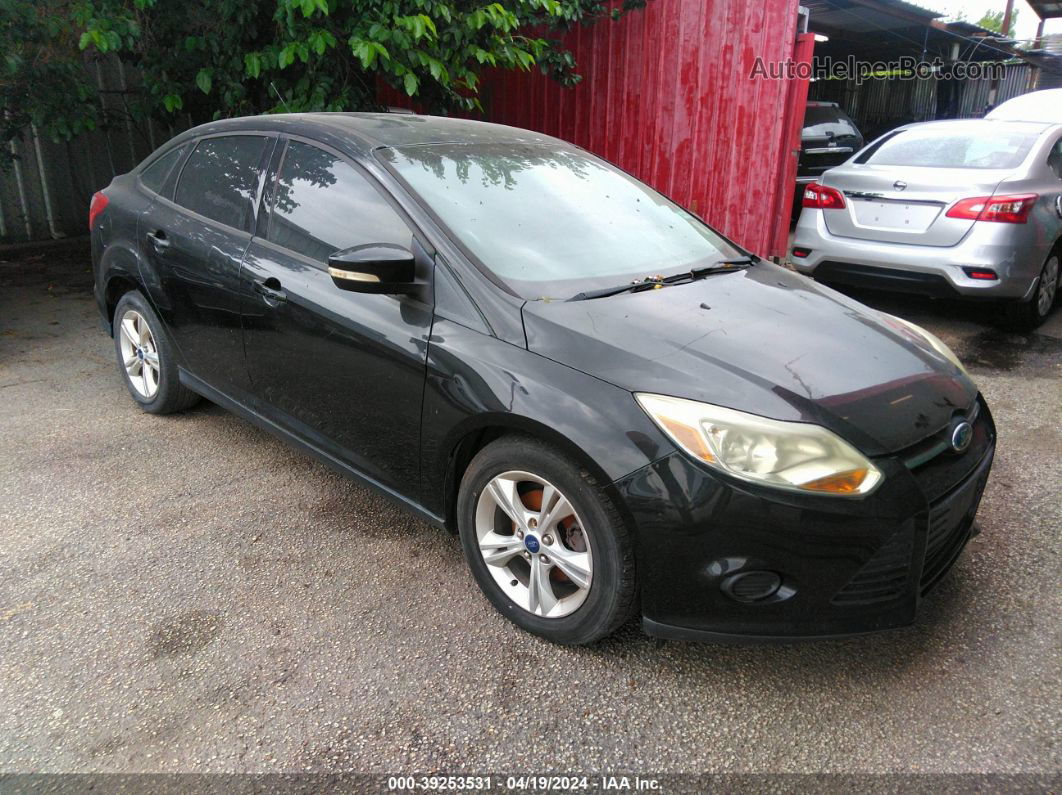 2013 Ford Focus Se Black vin: 1FADP3F2XDL233823