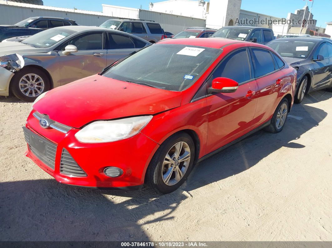 2013 Ford Focus Se Red vin: 1FADP3F2XDL262755