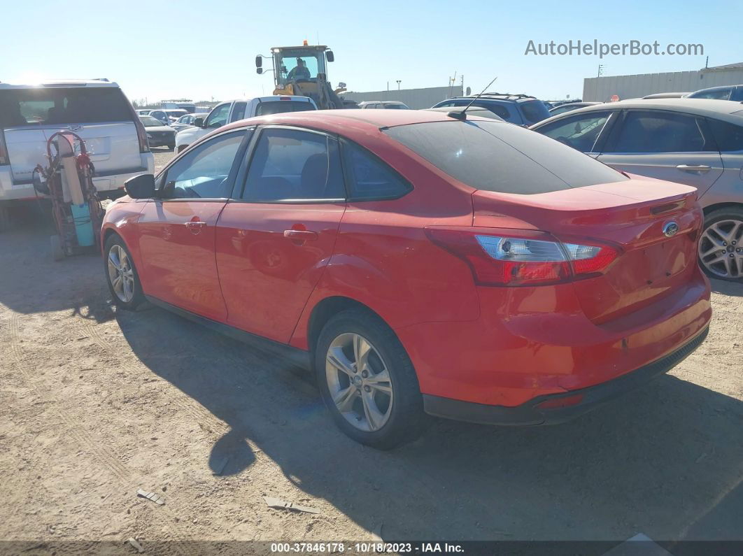 2013 Ford Focus Se Red vin: 1FADP3F2XDL262755