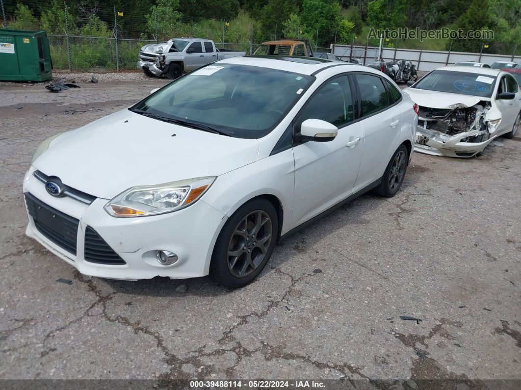 2013 Ford Focus Se White vin: 1FADP3F2XDL291074