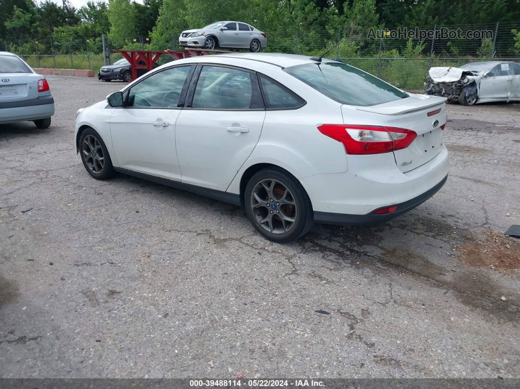 2013 Ford Focus Se White vin: 1FADP3F2XDL291074