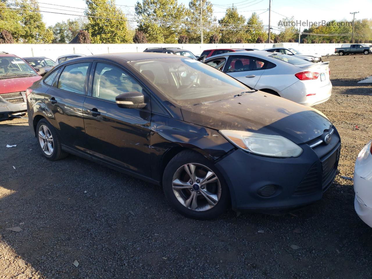 2013 Ford Focus Se Black vin: 1FADP3F2XDL299594