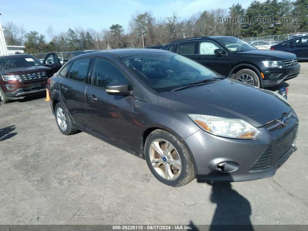 2013 Ford Focus Se Gray vin: 1FADP3F2XDL311386