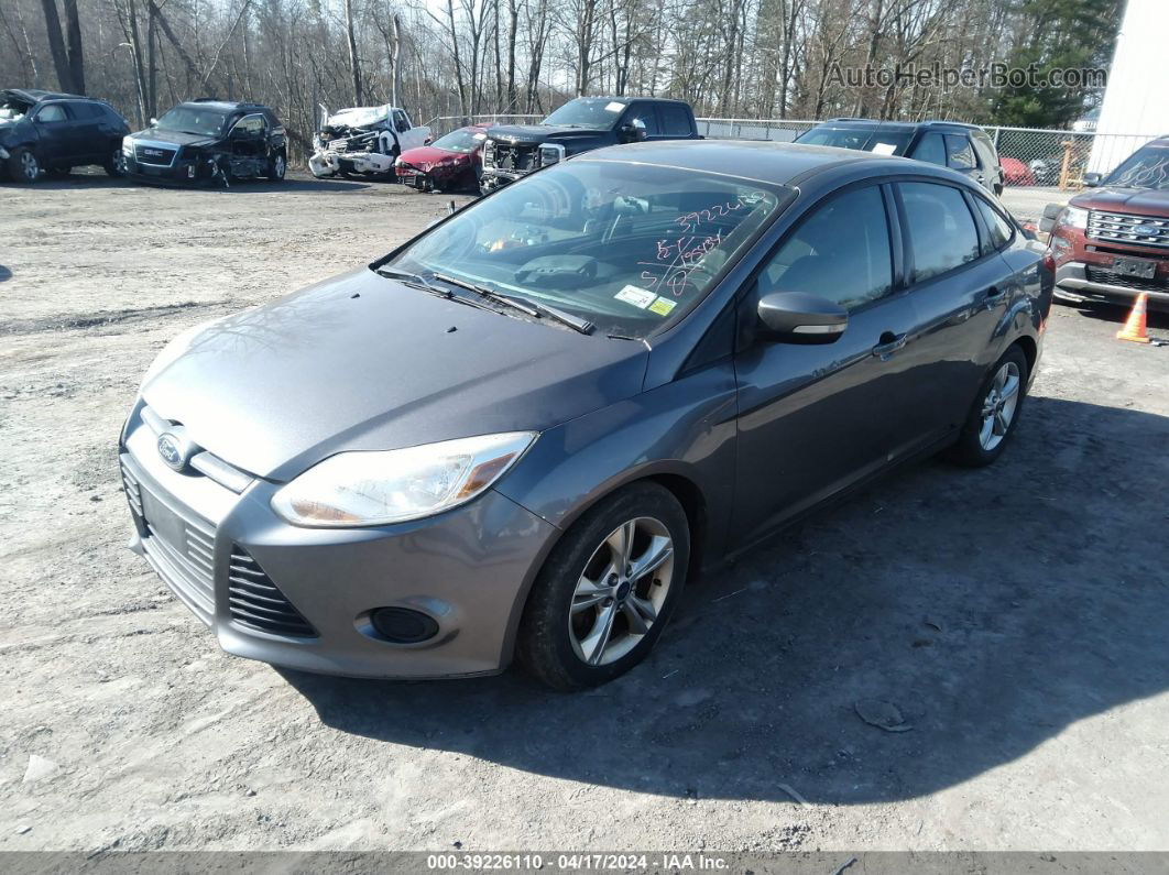 2013 Ford Focus Se Gray vin: 1FADP3F2XDL311386