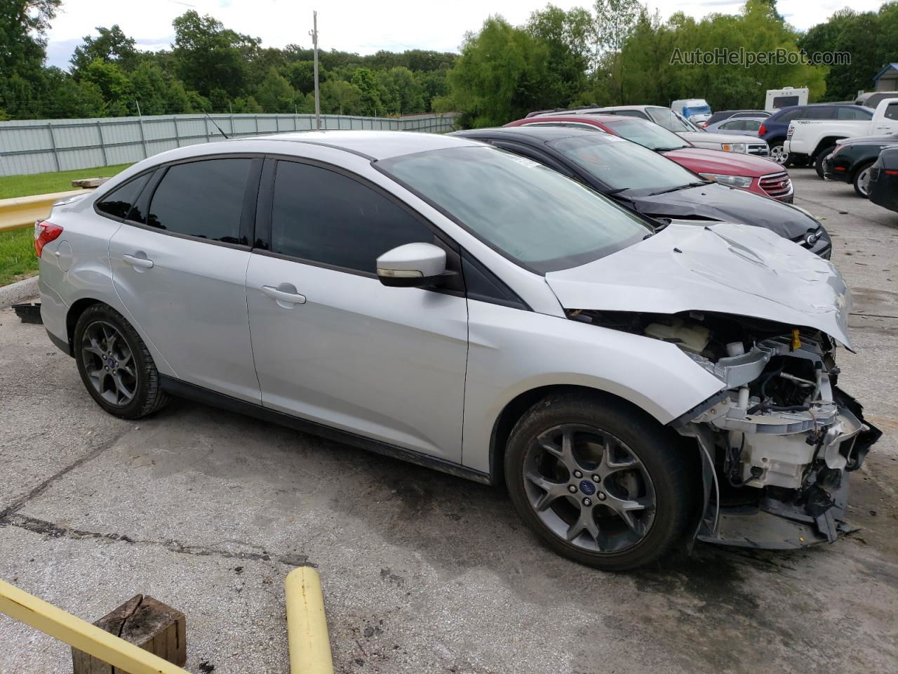 2013 Ford Focus Se Silver vin: 1FADP3F2XDL327149