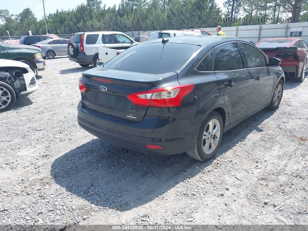 2013 Ford Focus Se Black vin: 1FADP3F2XDL331363