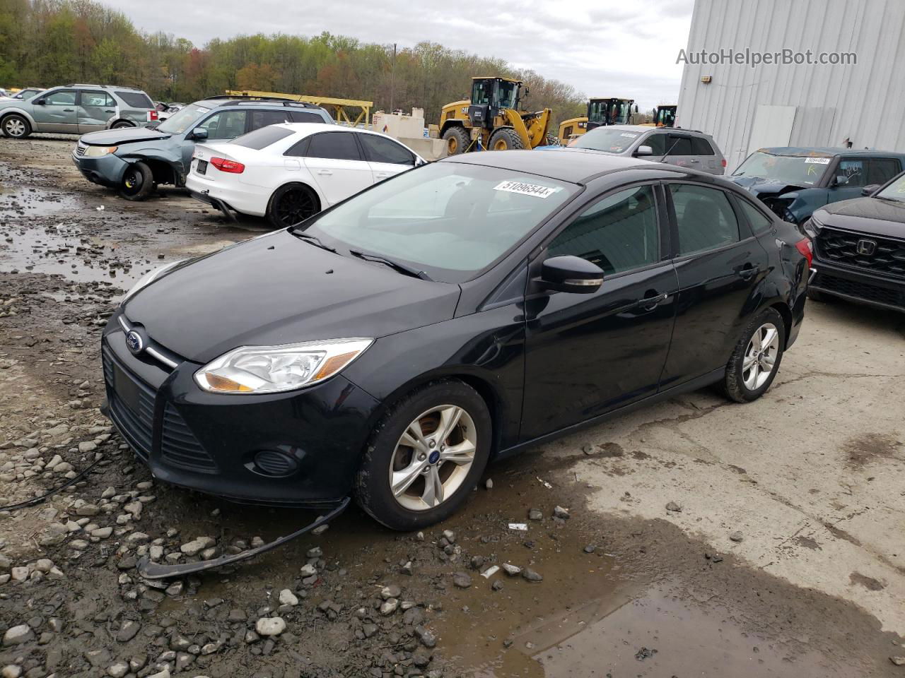 2013 Ford Focus Se Black vin: 1FADP3F2XDL333422