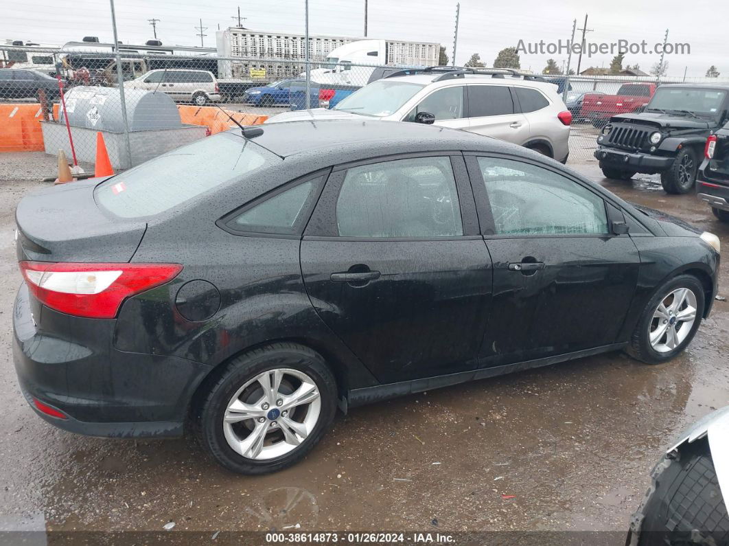 2013 Ford Focus Se Black vin: 1FADP3F2XDL333579