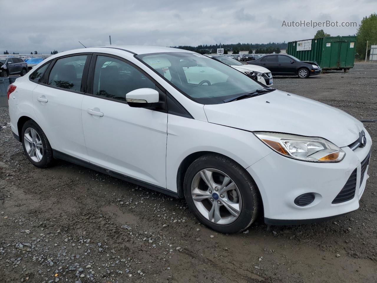 2013 Ford Focus Se White vin: 1FADP3F2XDL340760