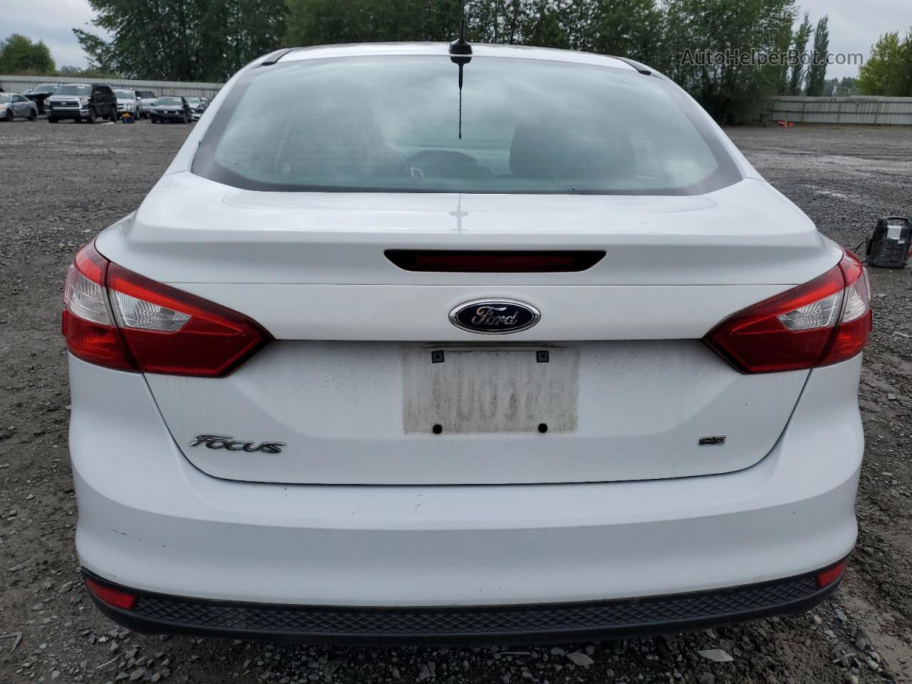 2013 Ford Focus Se Белый vin: 1FADP3F2XDL340760