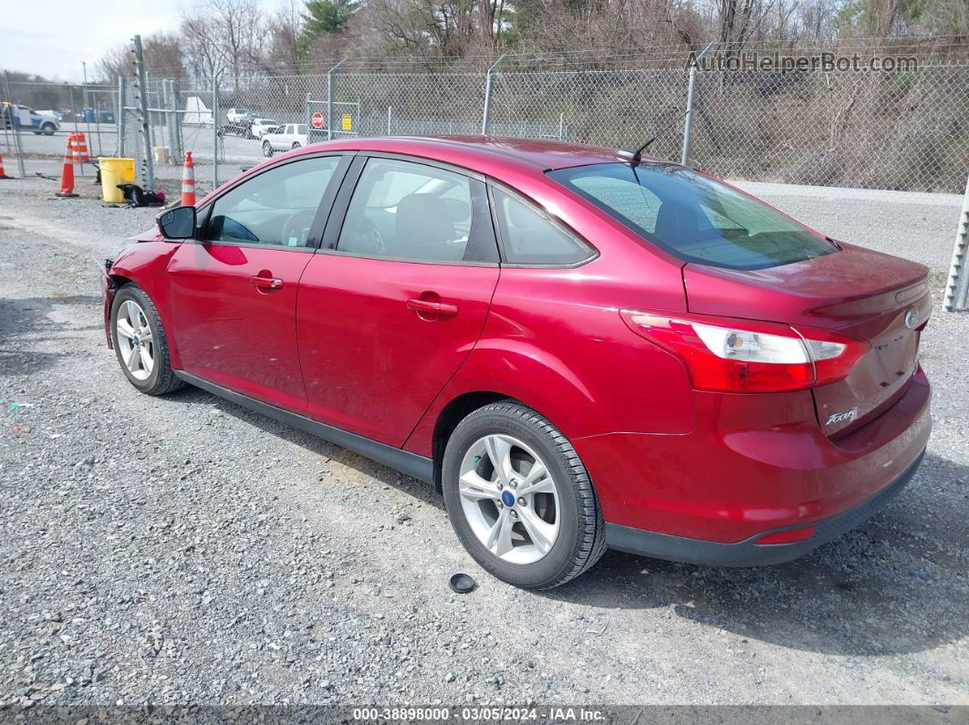 2013 Ford Focus Se Red vin: 1FADP3F2XDL368932