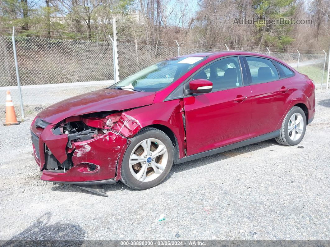 2013 Ford Focus Se Red vin: 1FADP3F2XDL368932