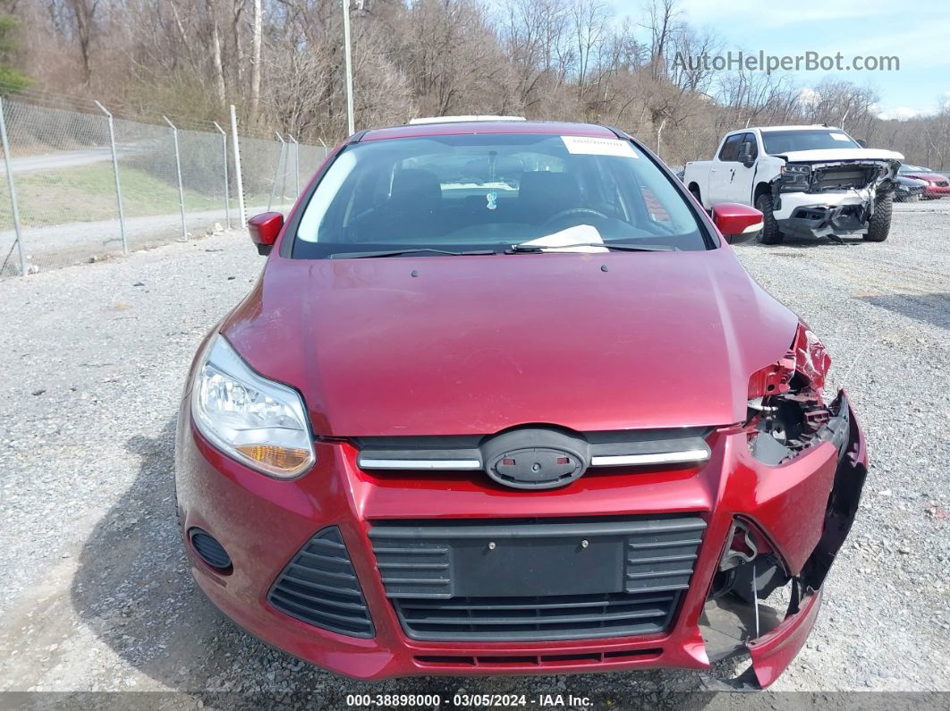 2013 Ford Focus Se Red vin: 1FADP3F2XDL368932