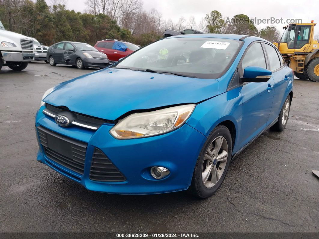 2014 Ford Focus Se Blue vin: 1FADP3F2XEL121444