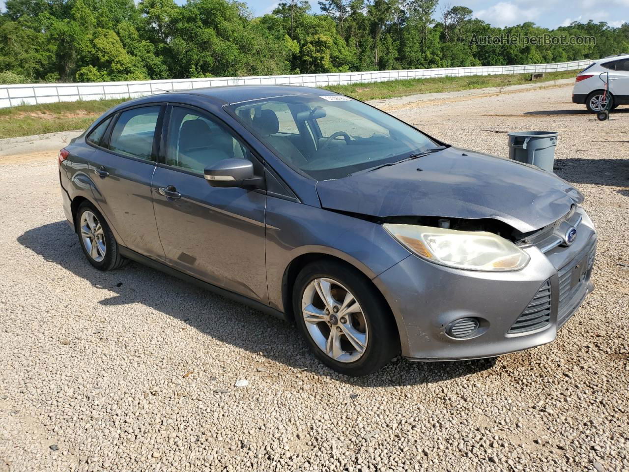 2014 Ford Focus Se Gray vin: 1FADP3F2XEL172748