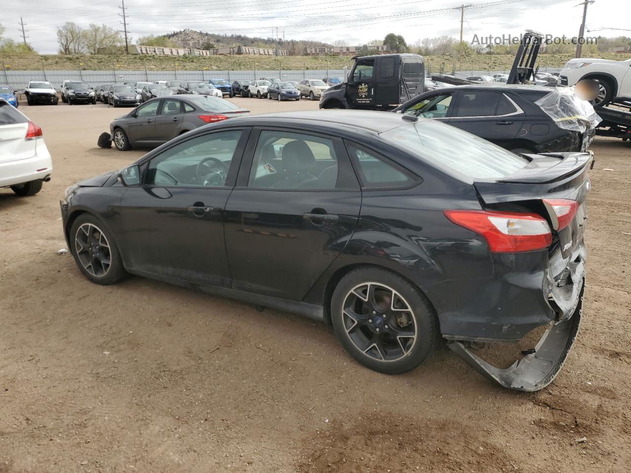 2014 Ford Focus Se Black vin: 1FADP3F2XEL224024