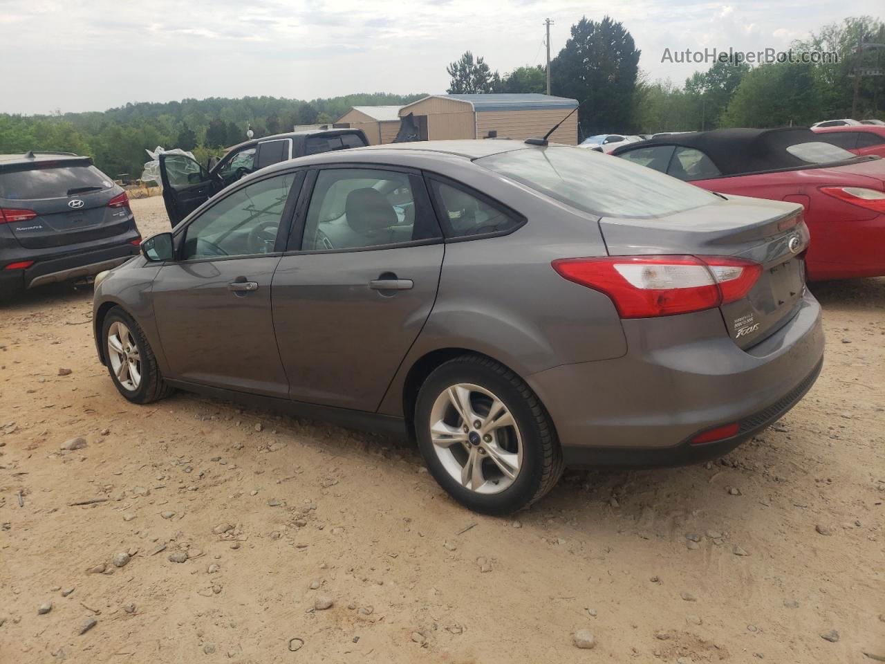 2014 Ford Focus Se Silver vin: 1FADP3F2XEL279721