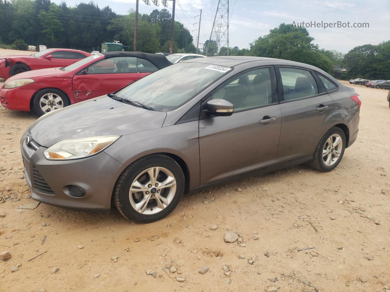 2014 Ford Focus Se Silver vin: 1FADP3F2XEL279721