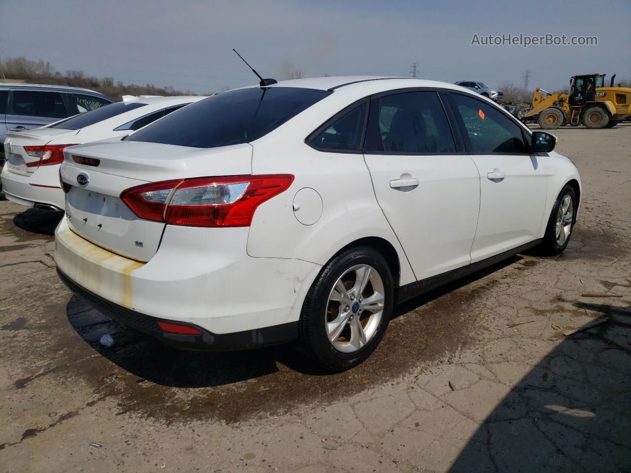 2014 Ford Focus Se White vin: 1FADP3F2XEL306304