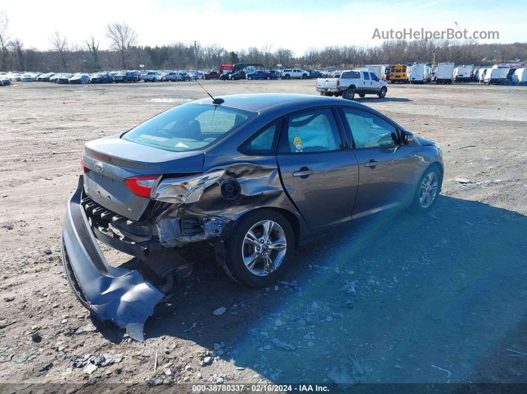 2014 Ford Focus Se Gray vin: 1FADP3F2XEL352988