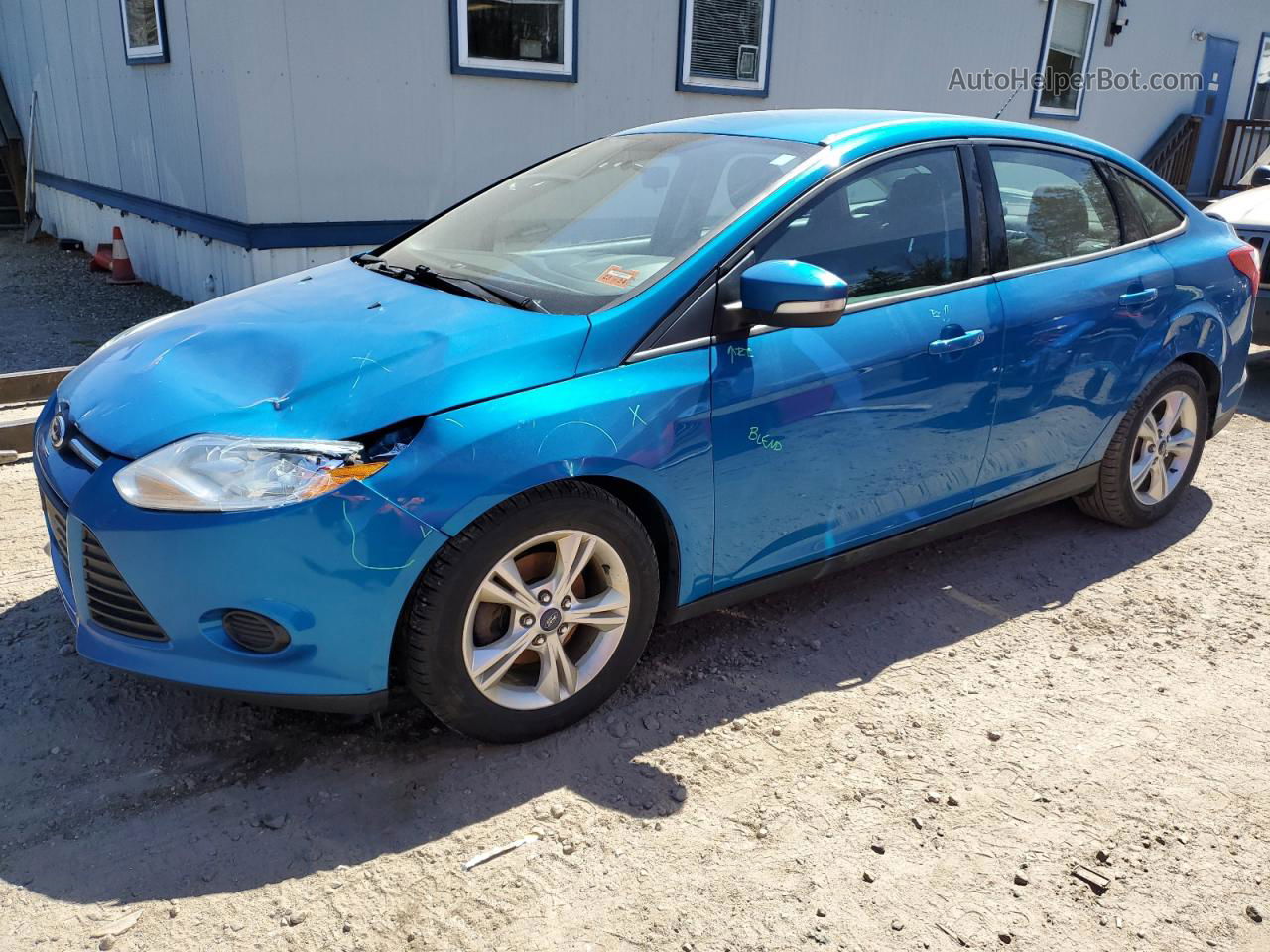 2014 Ford Focus Se Синий vin: 1FADP3F2XEL358810