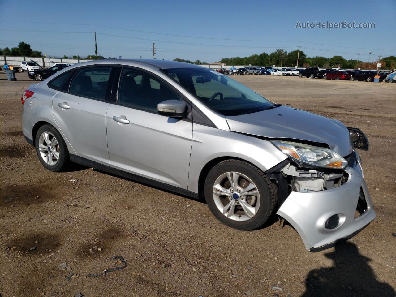 2014 Ford Focus Se Silver vin: 1FADP3F2XEL363070