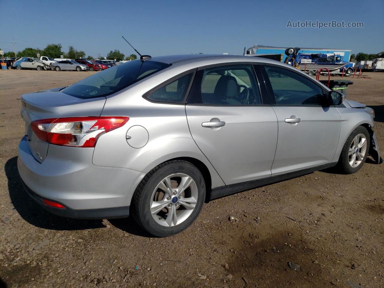 2014 Ford Focus Se Silver vin: 1FADP3F2XEL363070