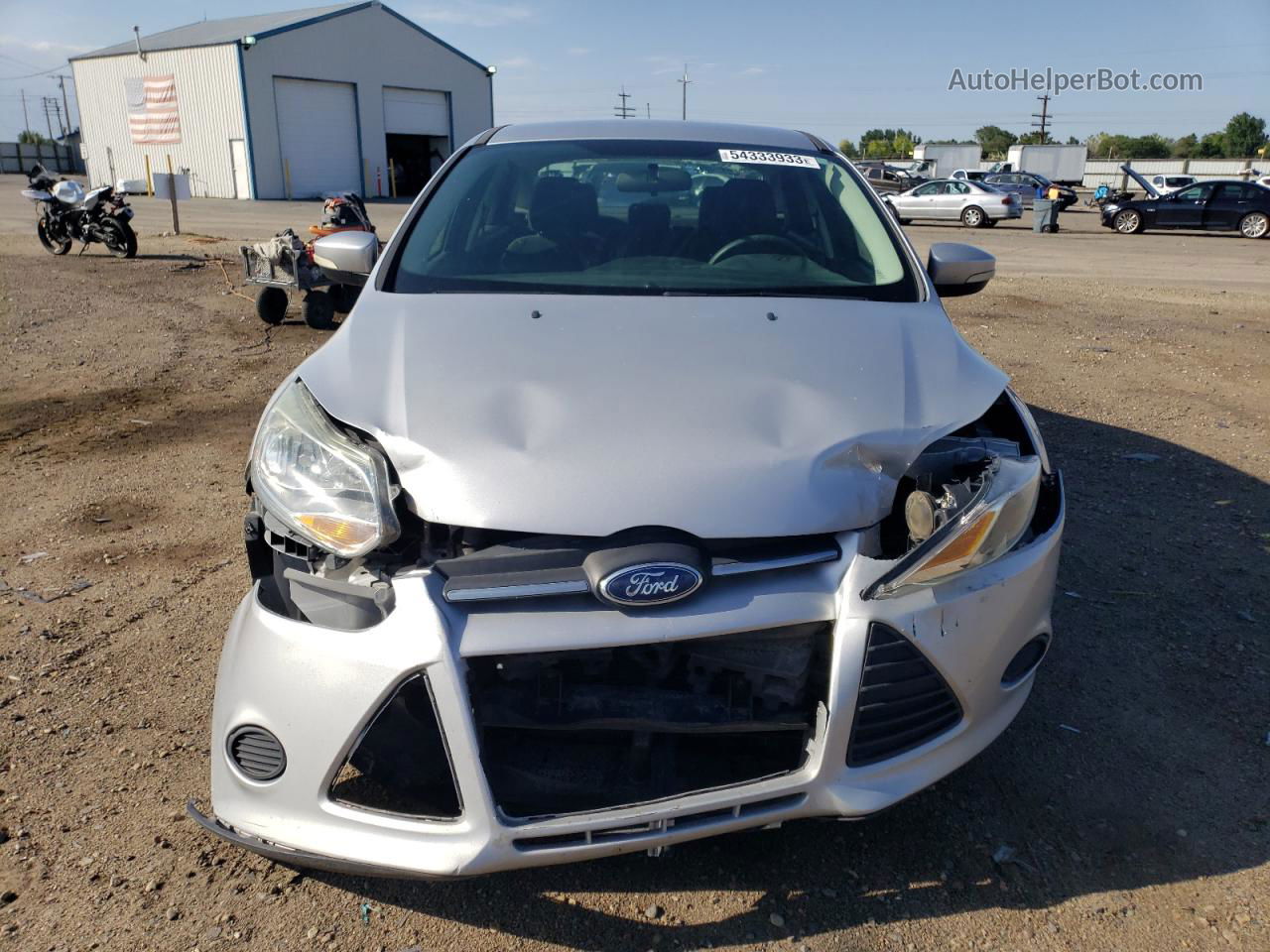 2014 Ford Focus Se Silver vin: 1FADP3F2XEL363070