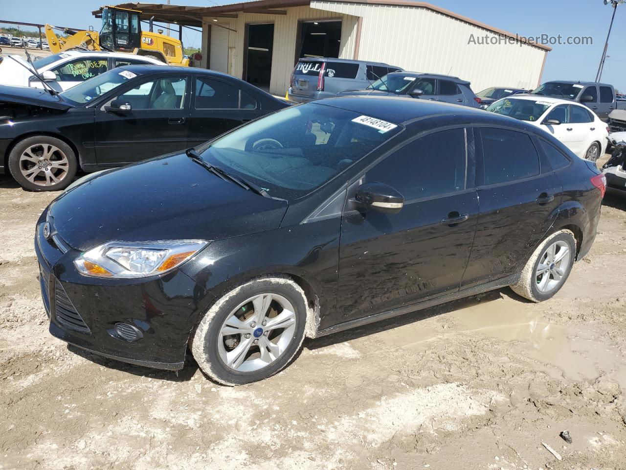 2014 Ford Focus Se Black vin: 1FADP3F2XEL390057