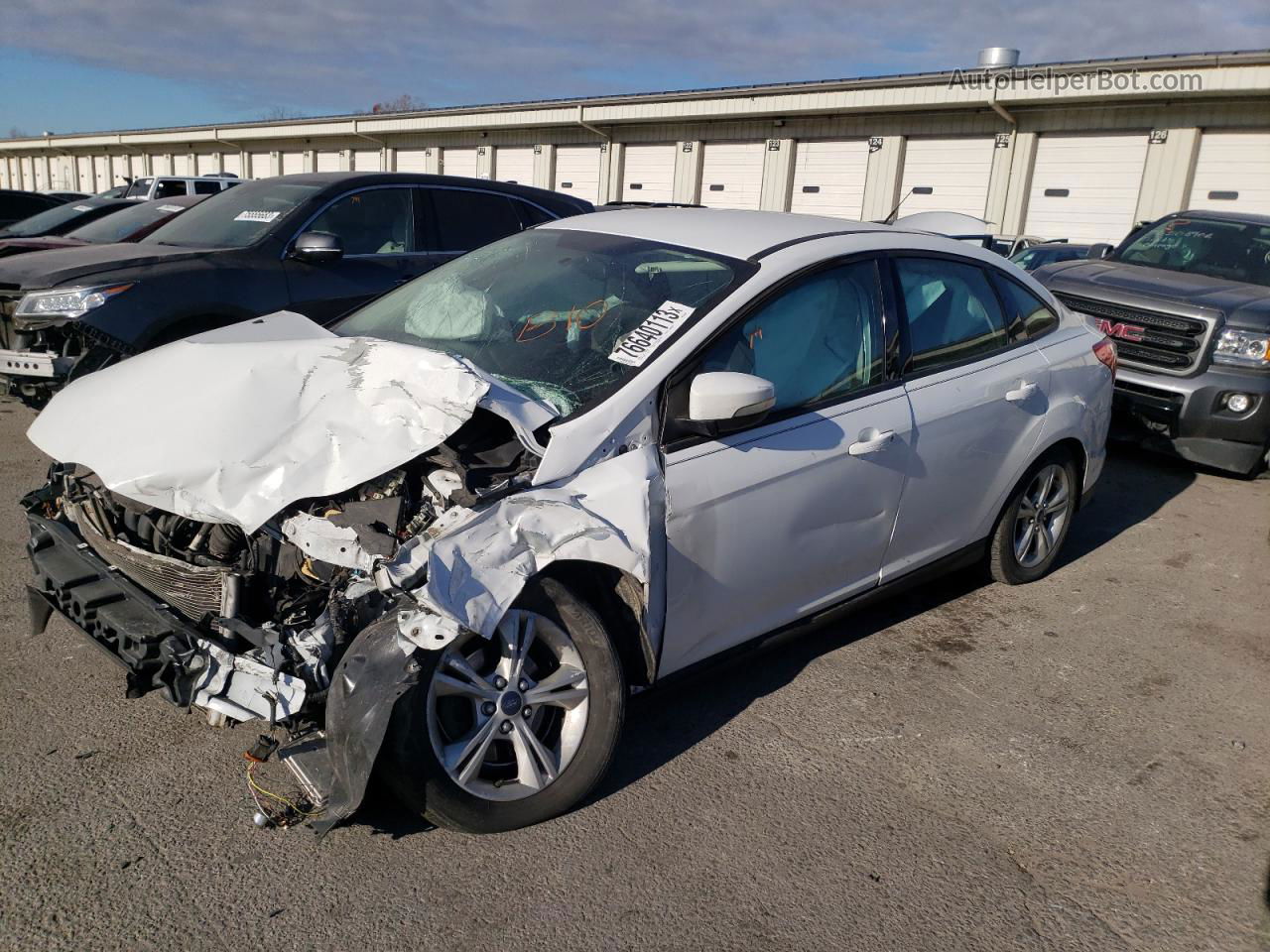 2014 Ford Focus Se White vin: 1FADP3F2XEL427480