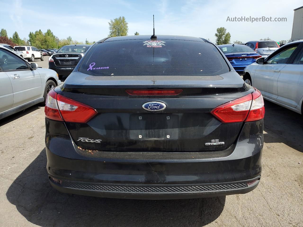 2014 Ford Focus Se Черный vin: 1FADP3F2XEL443923