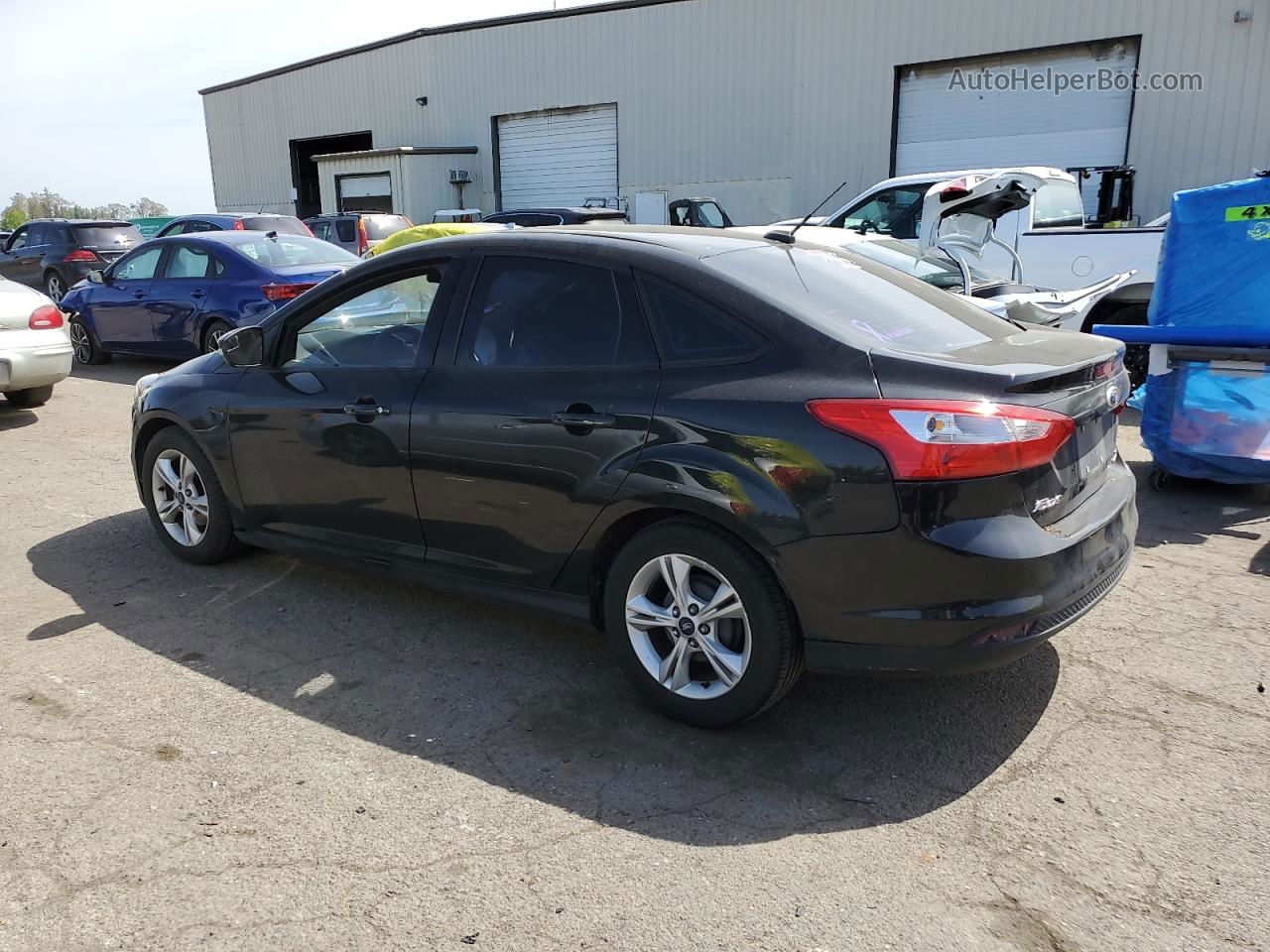 2014 Ford Focus Se Black vin: 1FADP3F2XEL443923