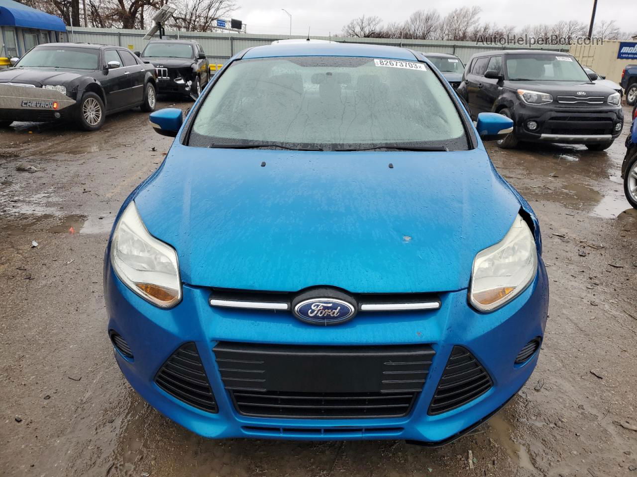 2014 Ford Focus Se Синий vin: 1FADP3F2XEL452279