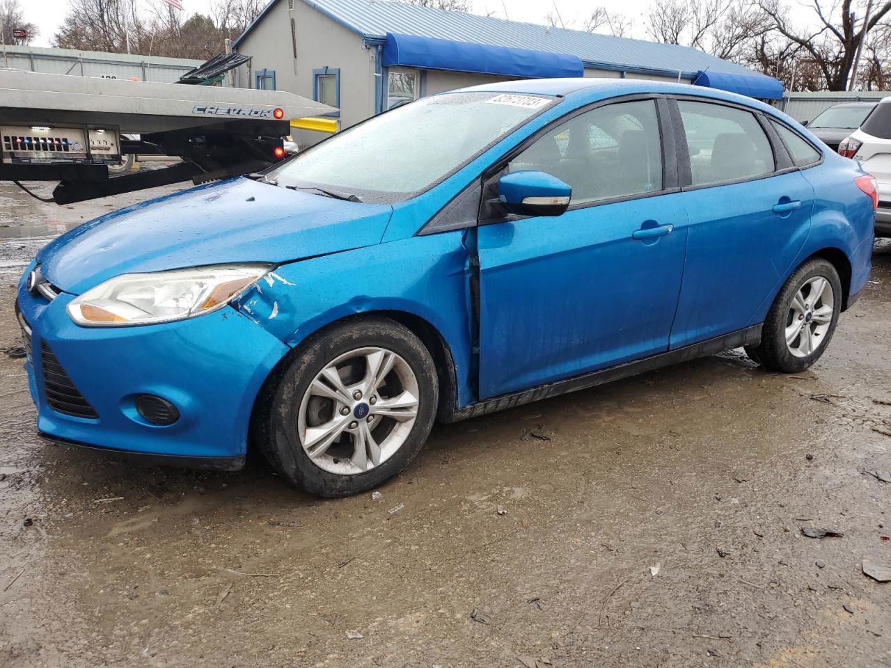 2014 Ford Focus Se Синий vin: 1FADP3F2XEL452279