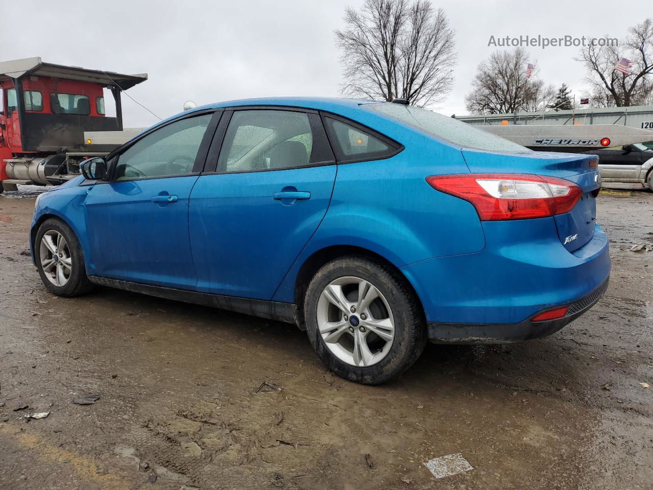 2014 Ford Focus Se Blue vin: 1FADP3F2XEL452279