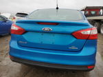 2014 Ford Focus Se Blue vin: 1FADP3F2XEL452279