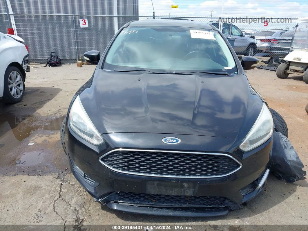 2015 Ford Focus Se Black vin: 1FADP3F2XFL211324