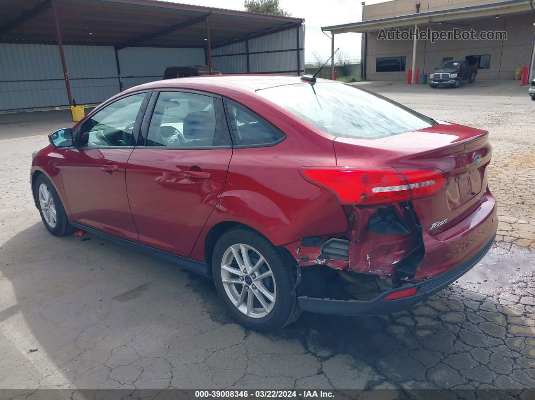 2015 Ford Focus Se Red vin: 1FADP3F2XFL241696