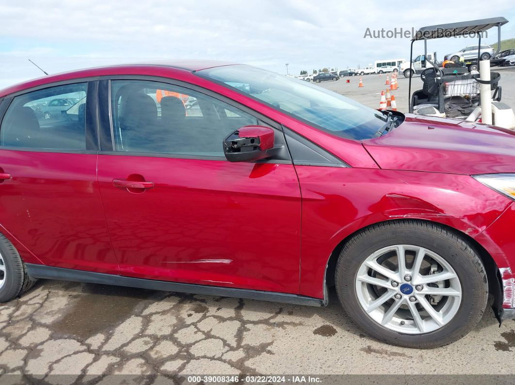 2015 Ford Focus Se Красный vin: 1FADP3F2XFL241696