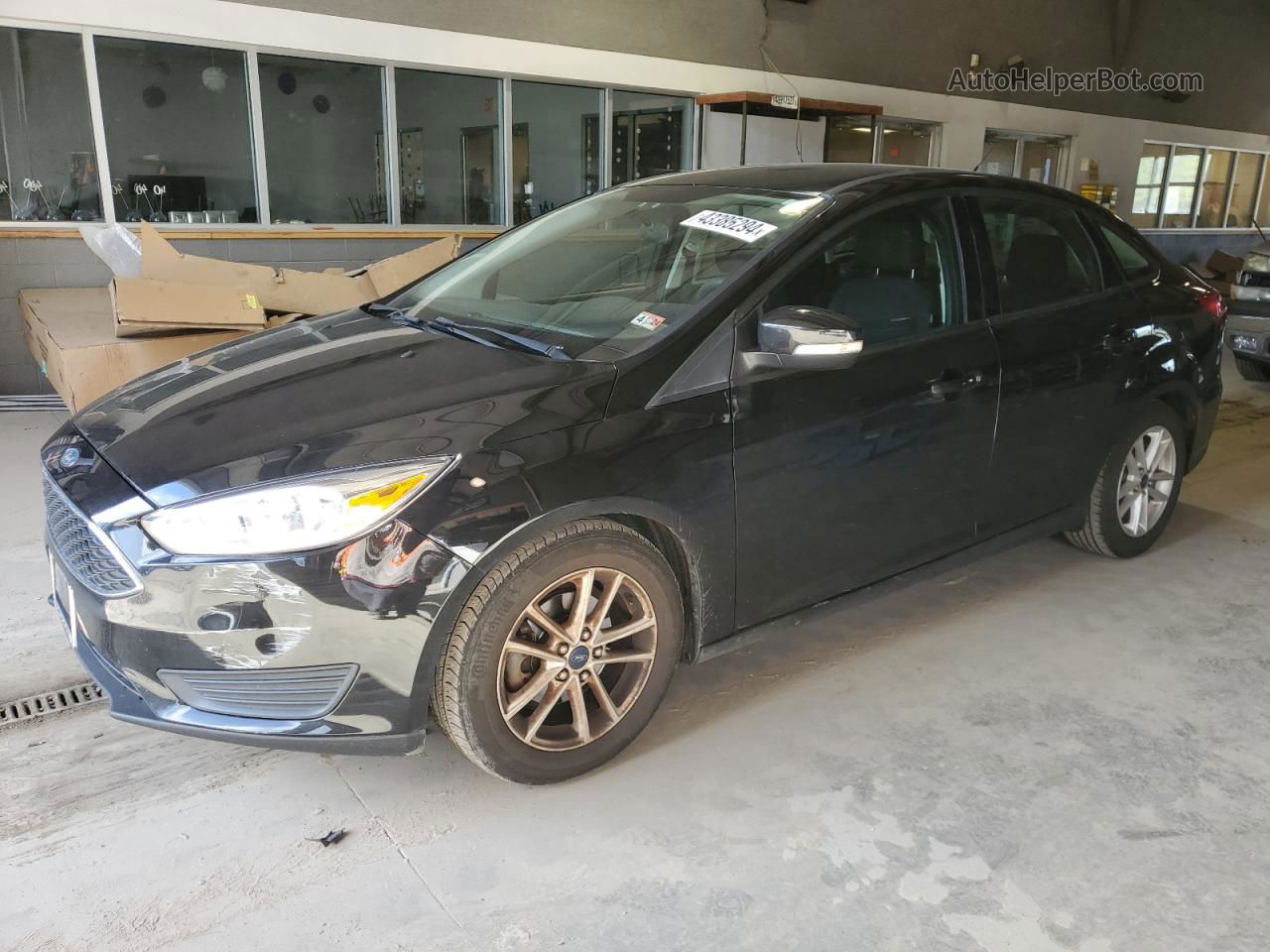 2015 Ford Focus Se Black vin: 1FADP3F2XFL247708