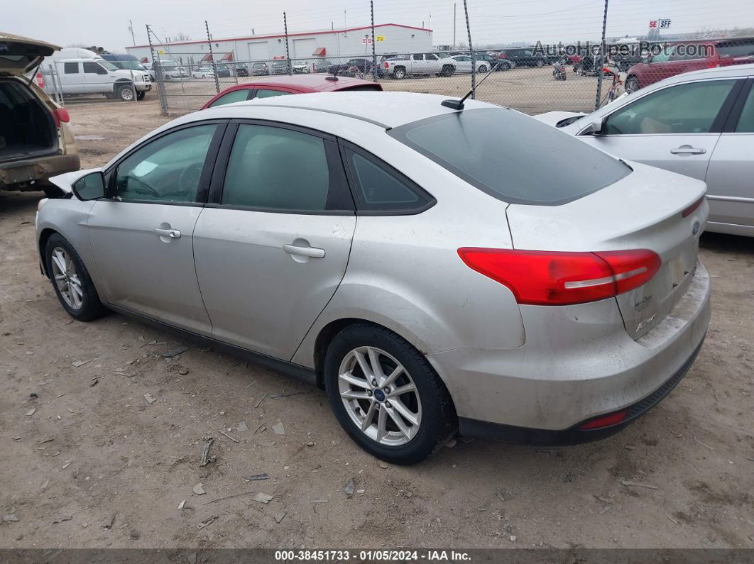 2015 Ford Focus Se Silver vin: 1FADP3F2XFL256103