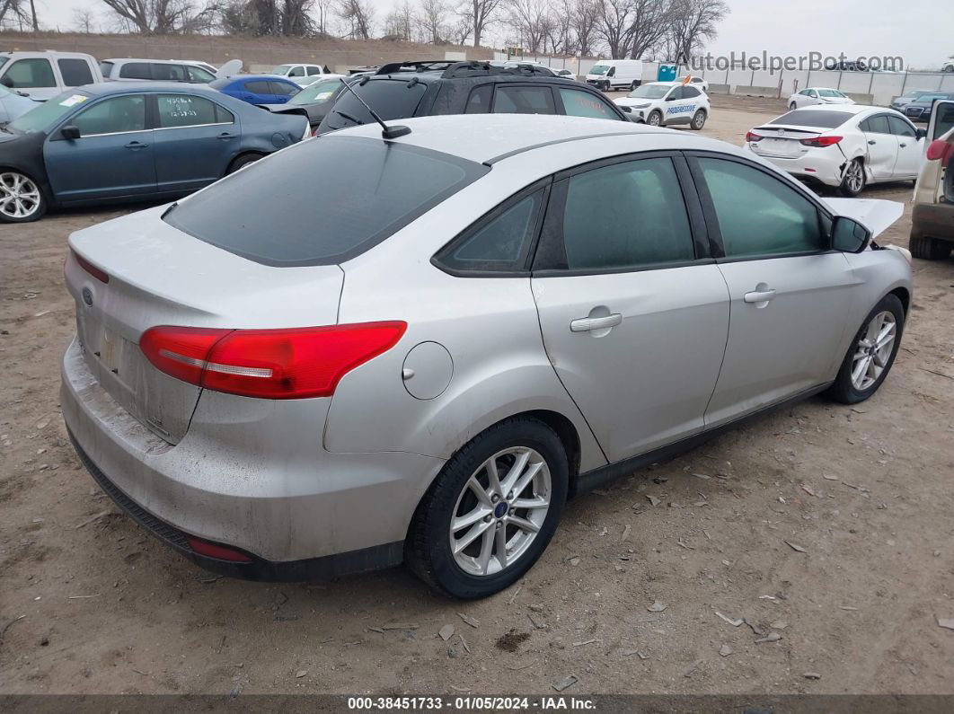 2015 Ford Focus Se Silver vin: 1FADP3F2XFL256103