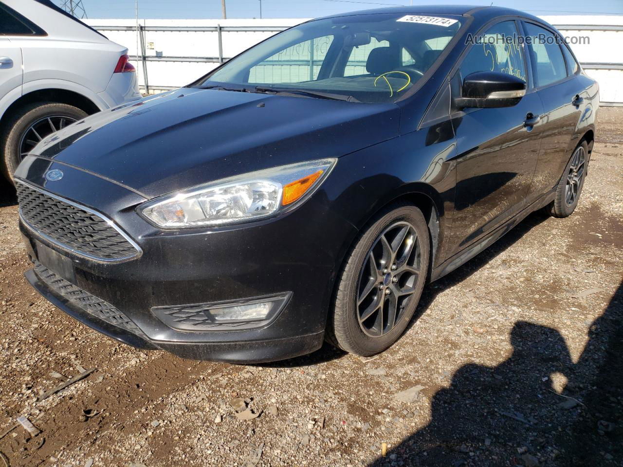 2015 Ford Focus Se Black vin: 1FADP3F2XFL268123