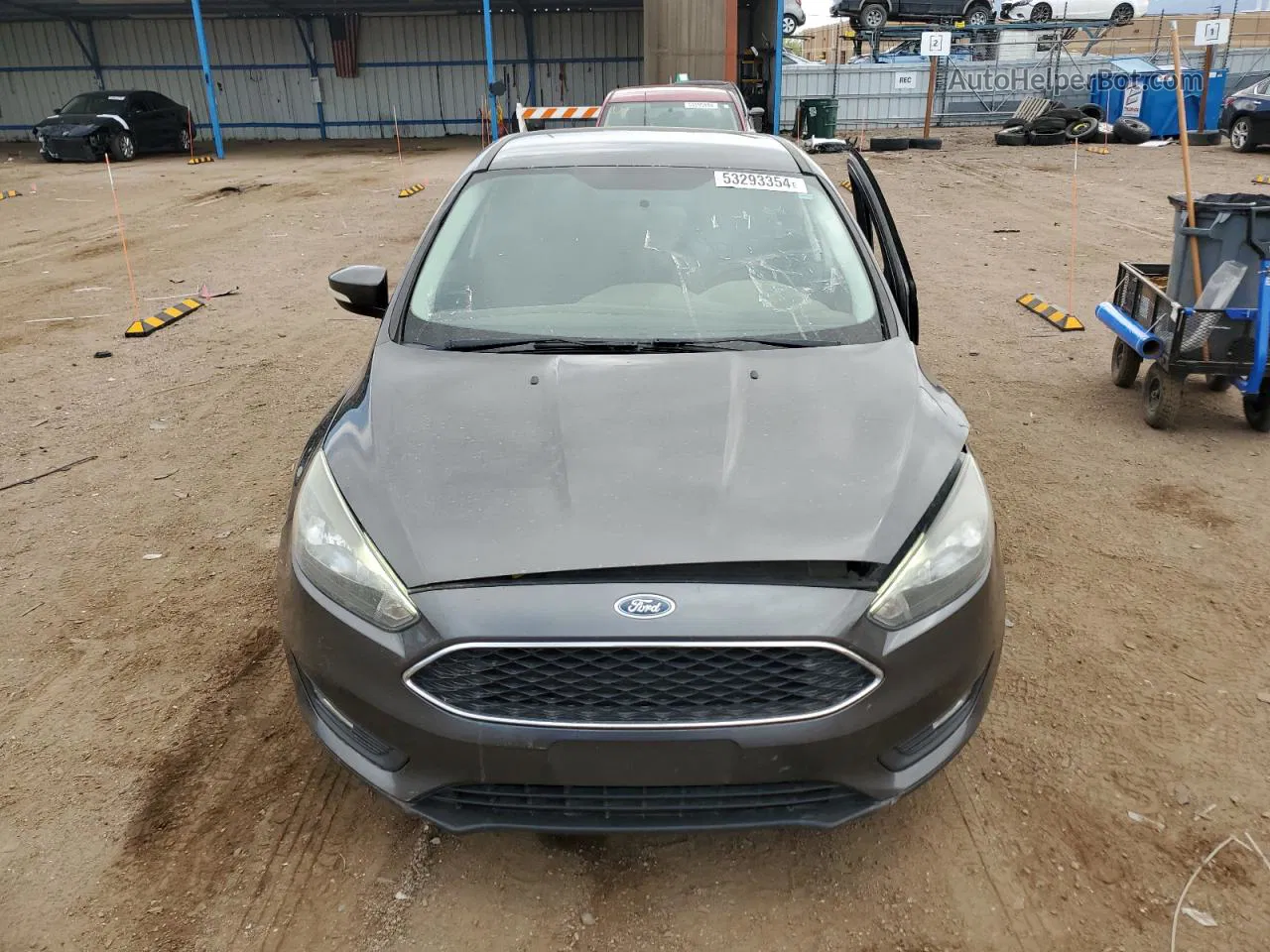 2016 Ford Focus Se Gray vin: 1FADP3F2XGL298918